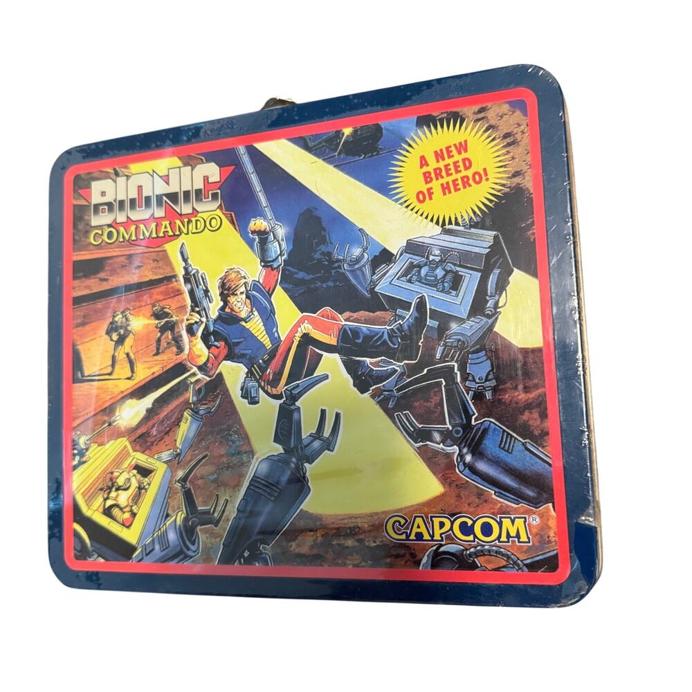 Bionic Commando Retro Lunch Box Metal Capcom Collectible Vintage